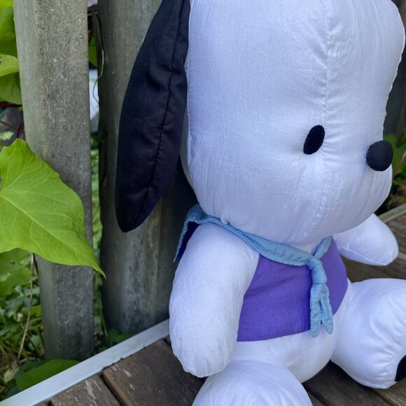 Pochacco Nylon Plush Vintage Sailor Dog 12” Tall Sanrio 1997 - Picture 4 of 7